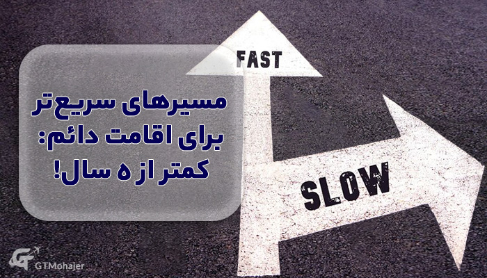 مسیرهای سریع‌تر برای اقامت دائم: کمتر از 5 سال!